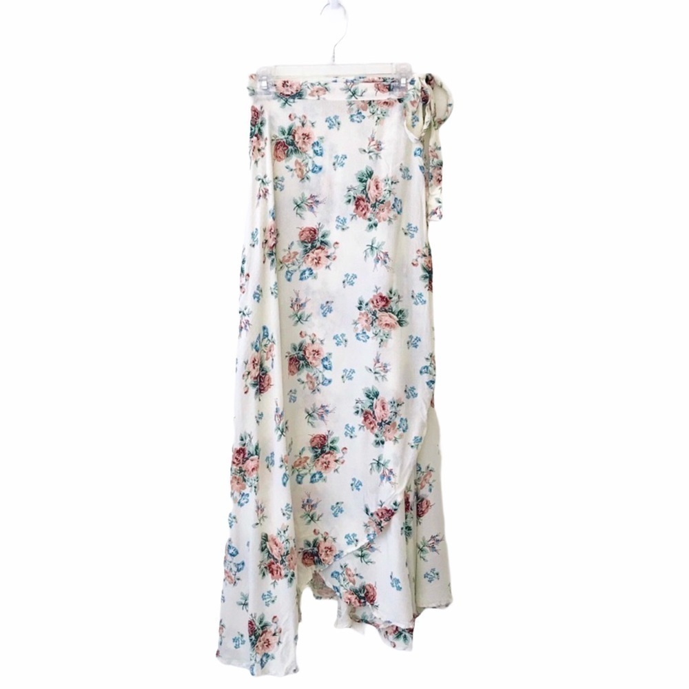 Auguste The Label Rose Fleur Floral Wrap Skirt